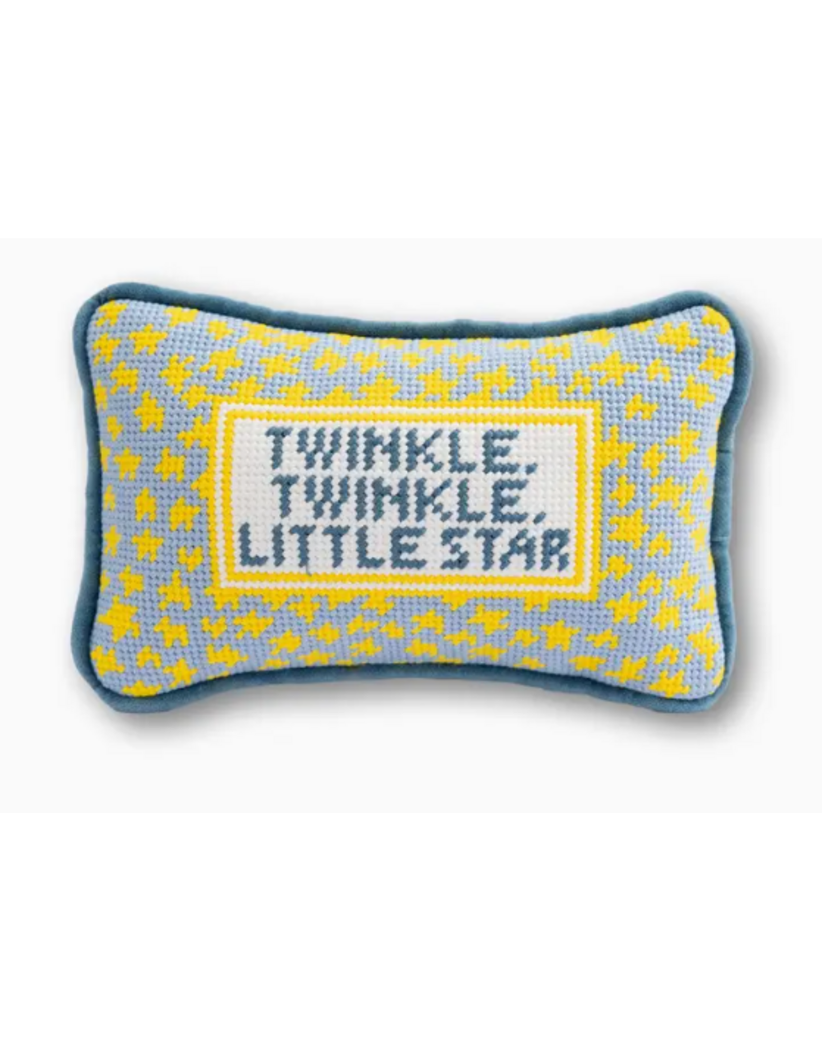 Furbish Studio Twinkle Twinkle Mini Needlepoint Pillow