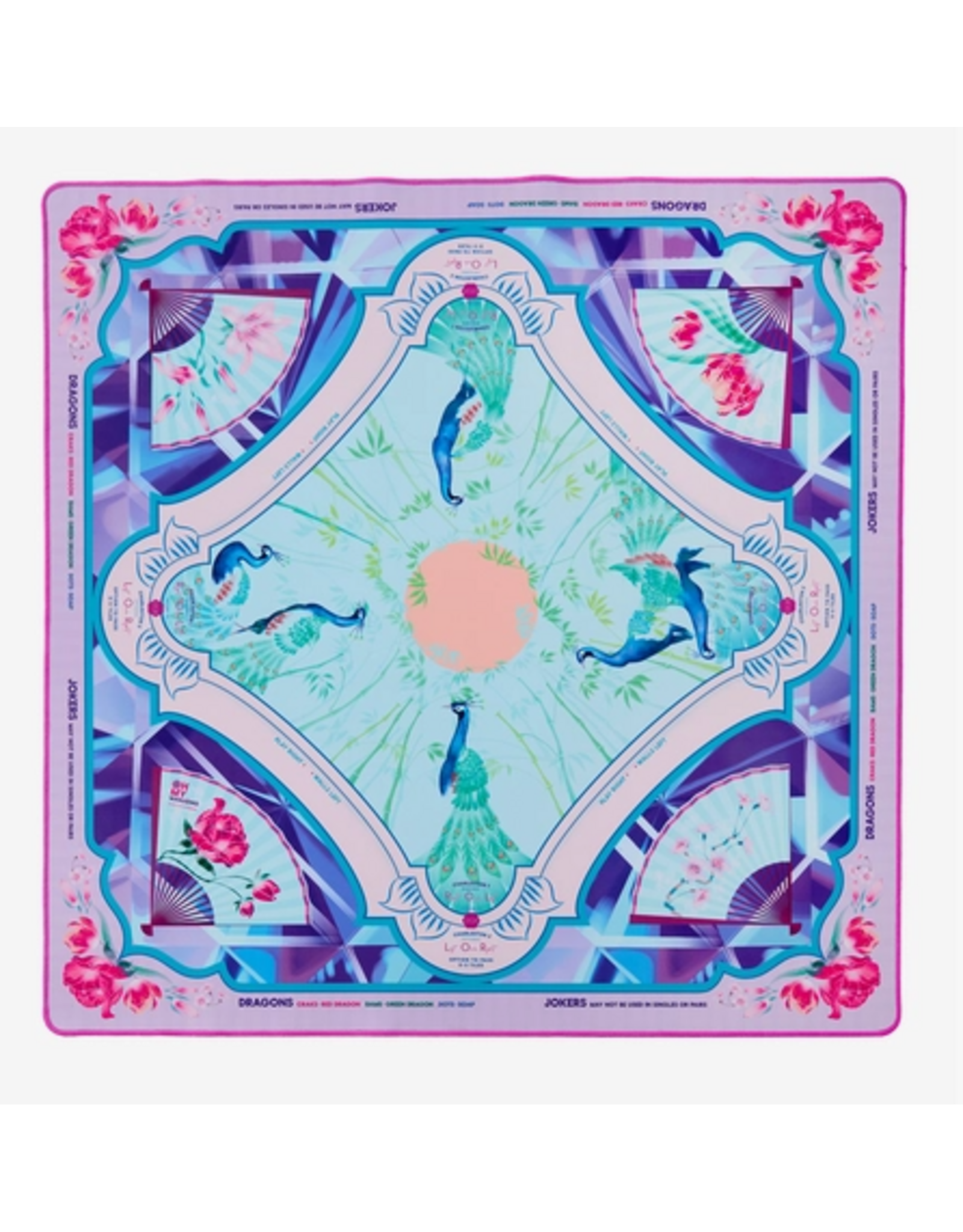 Oh My Mahjong Mahjong Mat with Tube in Amethyst