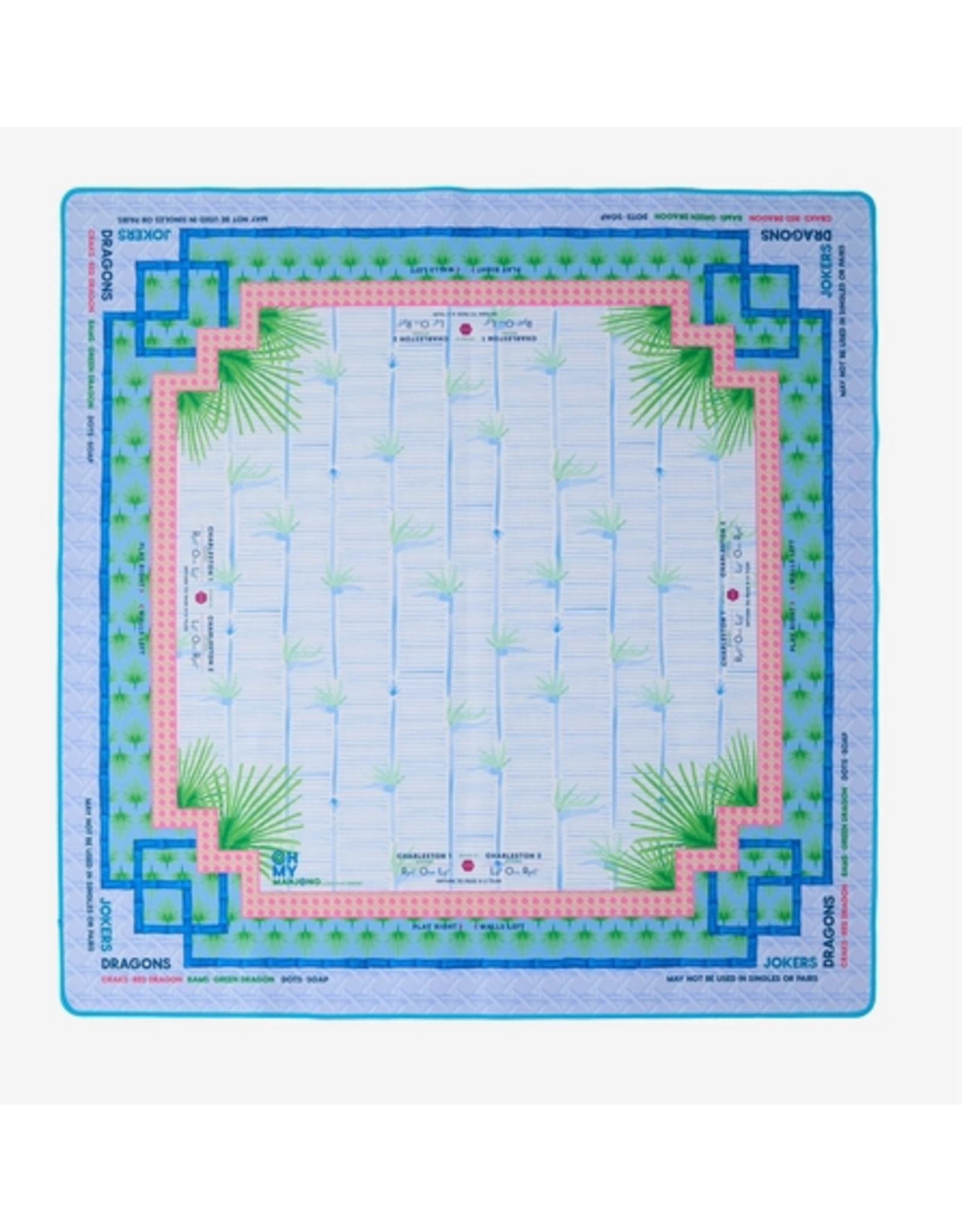 Oh My Mahjong Mahjong Mat with Tube in Palm Paradise