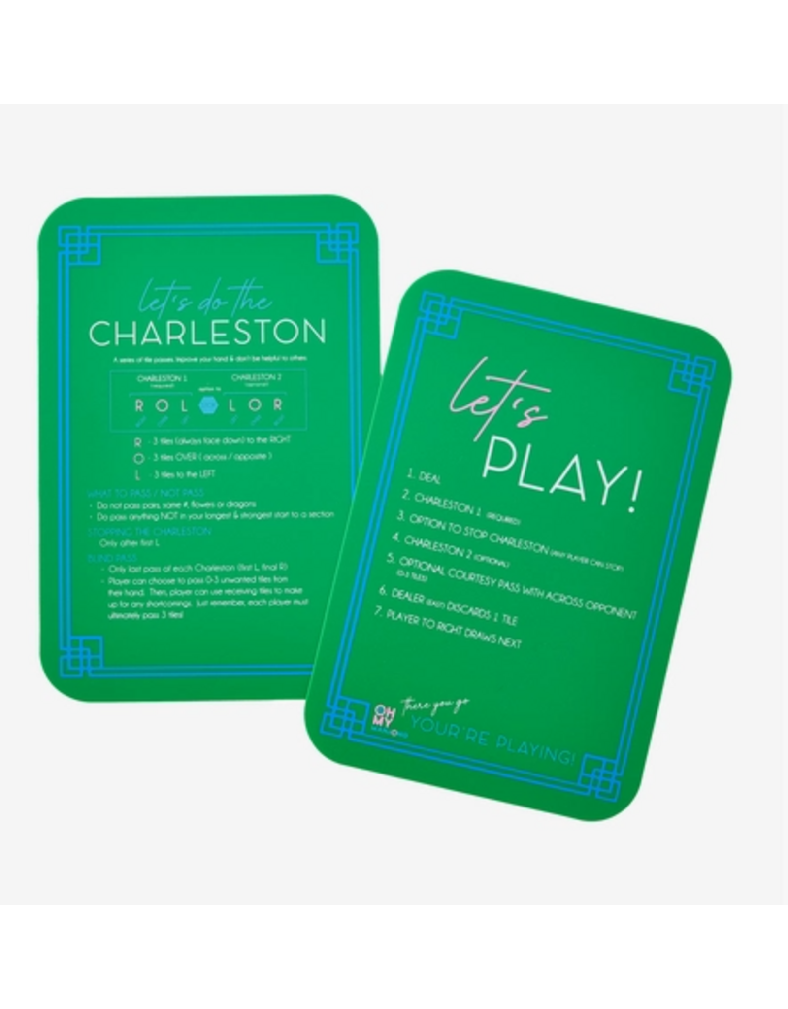 Oh My Mahjong Mahjong Shufflers in Green - Set of 2