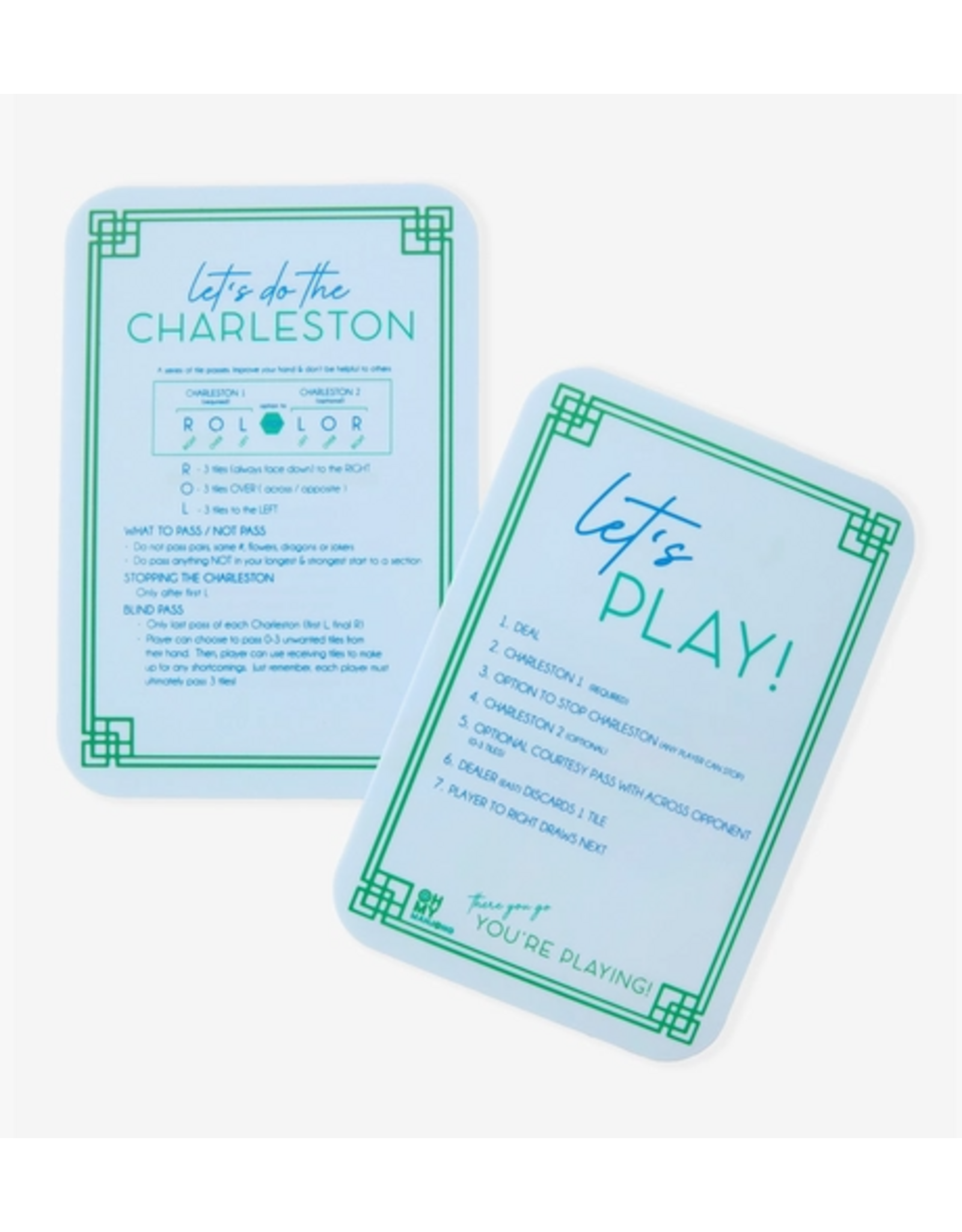 Oh My Mahjong Mahjong Shufflers in Light Blue - Set of 2