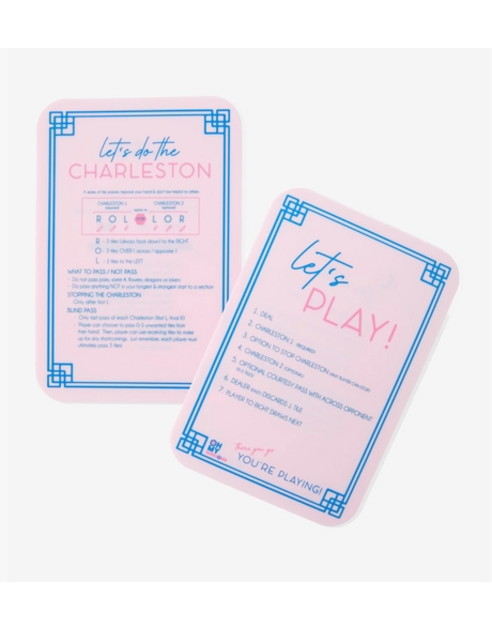 Oh My Mahjong Mahjong Shufflers in Light Pink - Set of 2