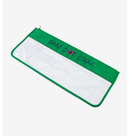 Oh My Mahjong Mahjong Tile Bam Dot Crak Bag in Green