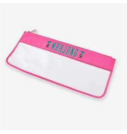 Oh My Mahjong Mahjong Tile Monkey Bag in Pink