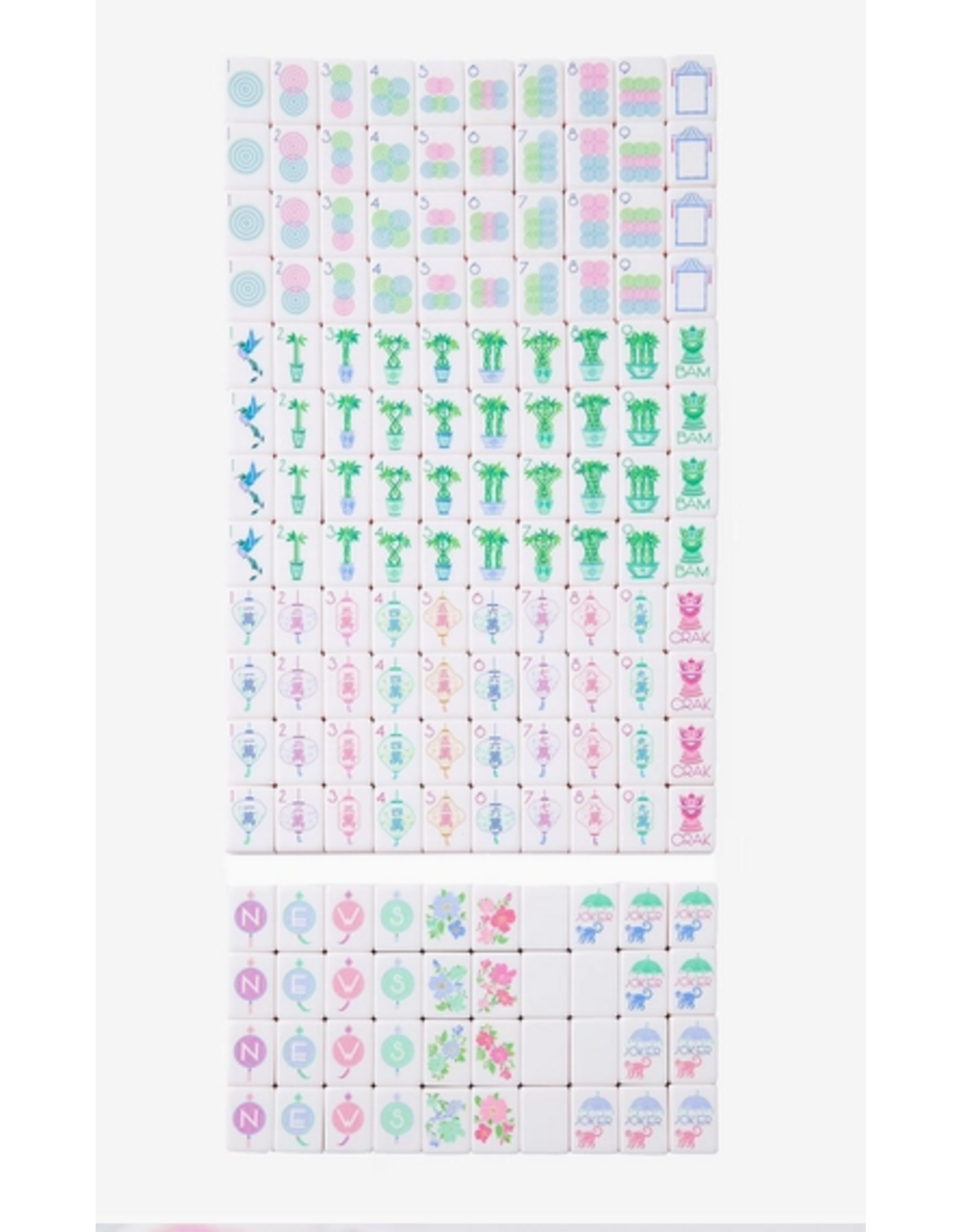 Oh My Mahjong Mahjong Tile Set in Luminaire