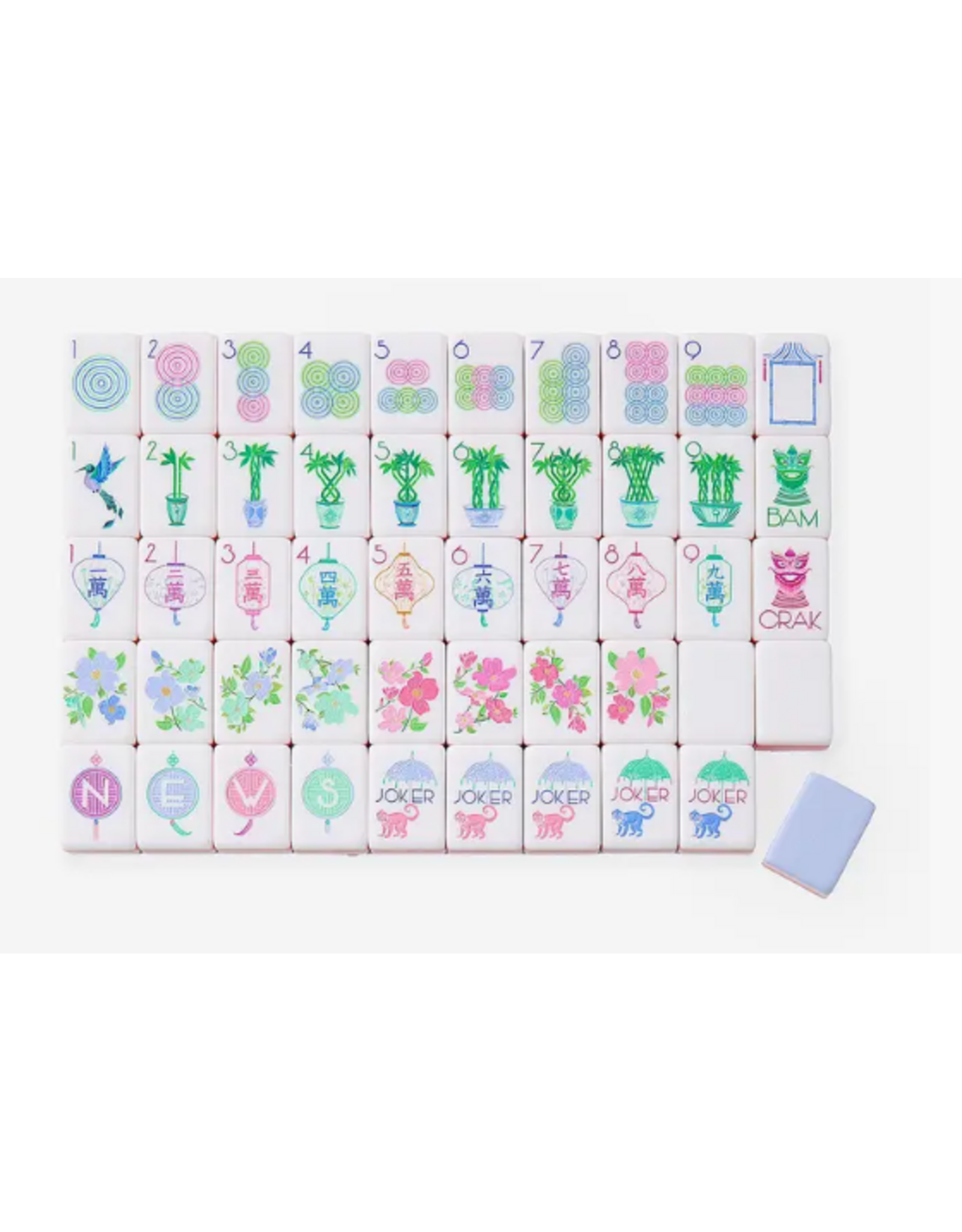 Oh My Mahjong Mahjong Tile Set in Luminaire