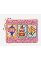 Accessories Shop by Place & Gather Mahjong Blooms Beaded Coin Purse