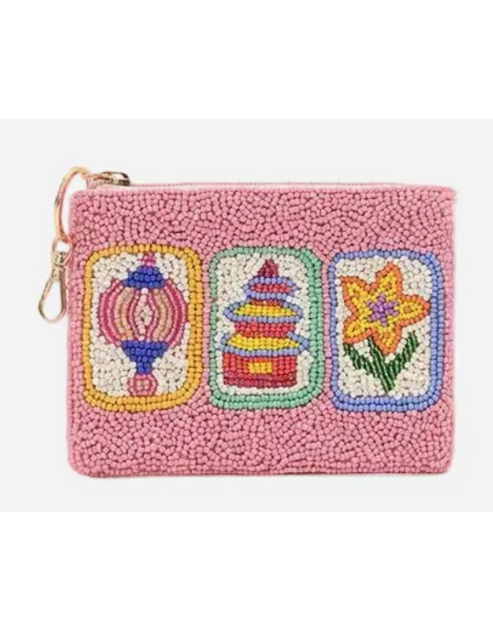 Accessories Shop by Place & Gather Mahjong Blooms Beaded Coin Purse