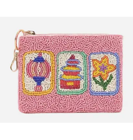 Accessories Shop by Place & Gather Mahjong Blooms Beaded Coin Purse