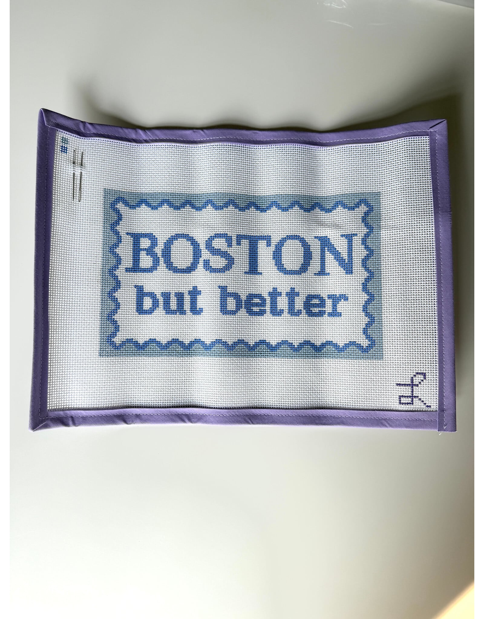 Lycette Needlepoint Boston But Better Needlepoint Canvas Kit