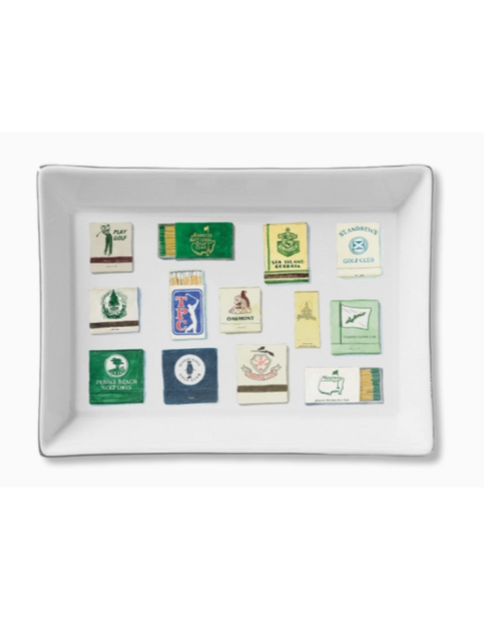 Decor Shop by Place & Gather Ceramic Tray in Golf Matchbooks