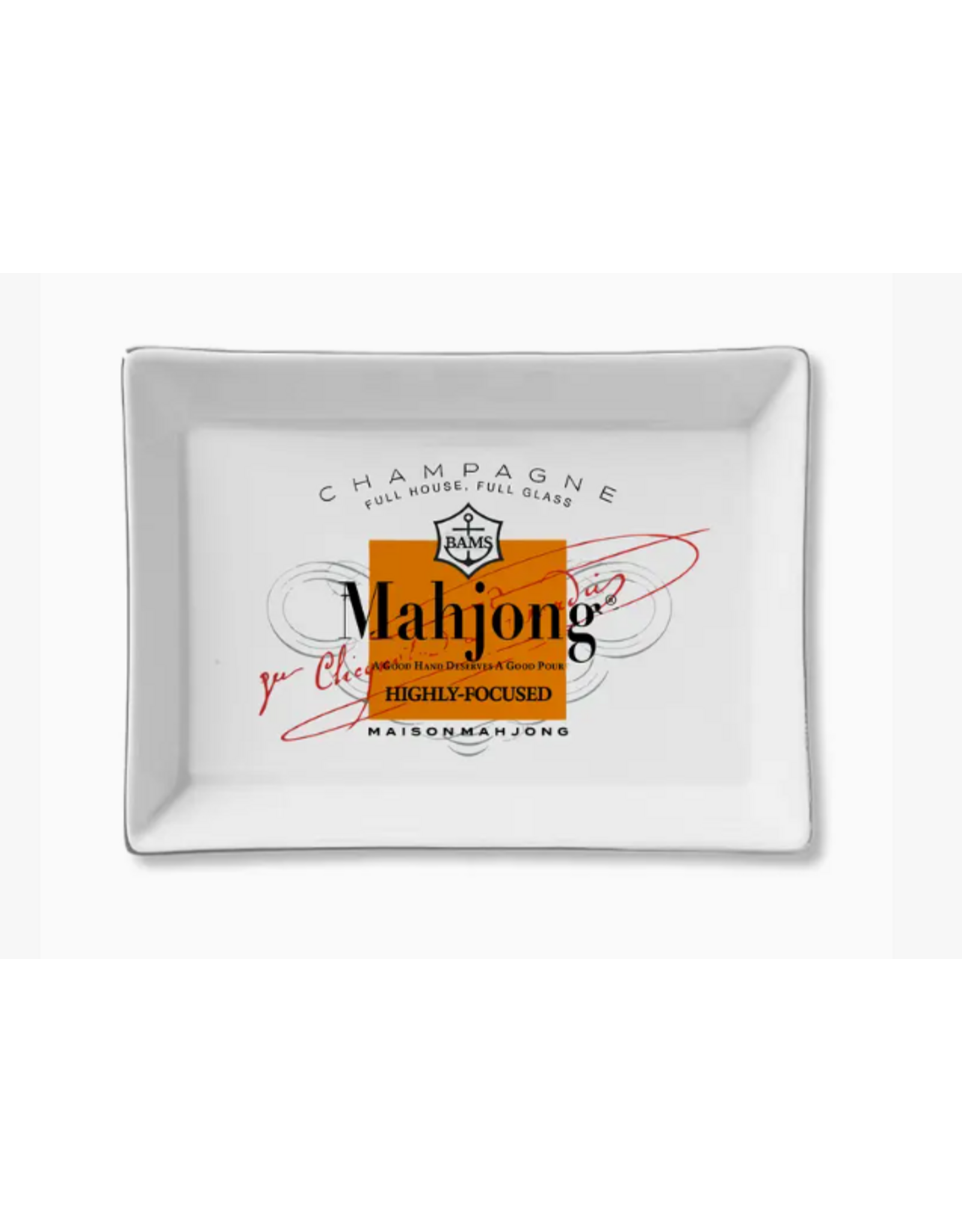 Decor Shop by Place & Gather Ceramic Tray in Mahjong Vueve