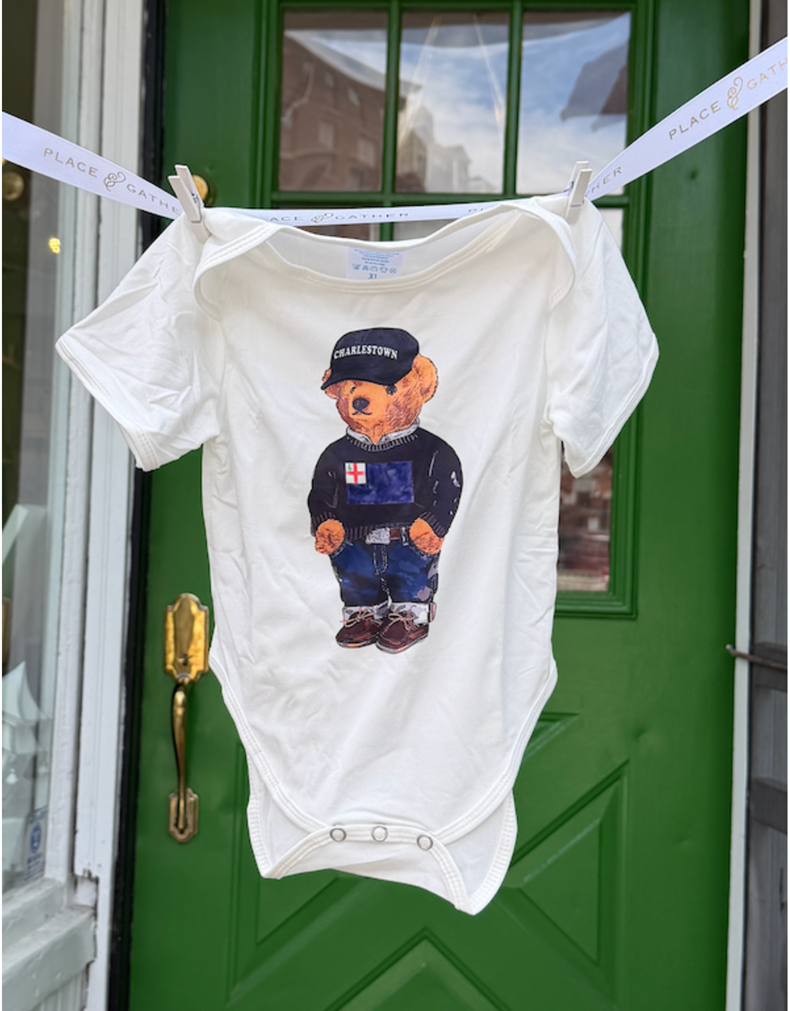 Toss Designs Charlestown Bear Onesie - 6-9 Months