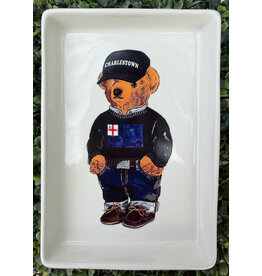 Toss Designs Ceramic Tray in Charlestown Bear