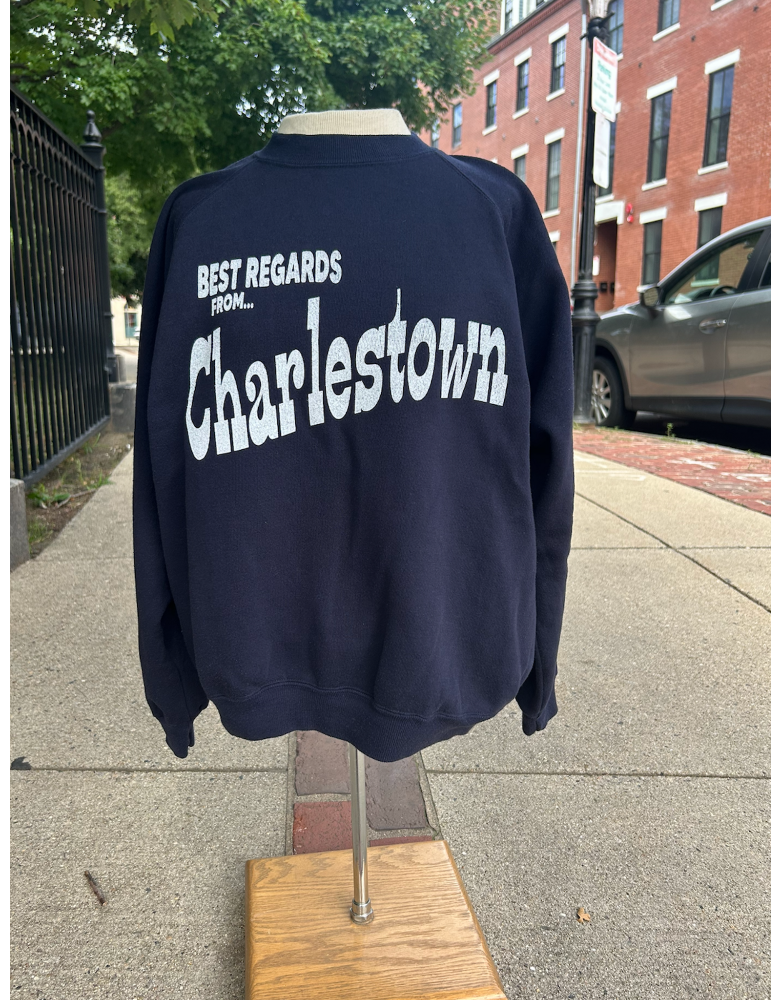 Accessories Shop by Place & Gather Best Regards Sweatshirt in Navy