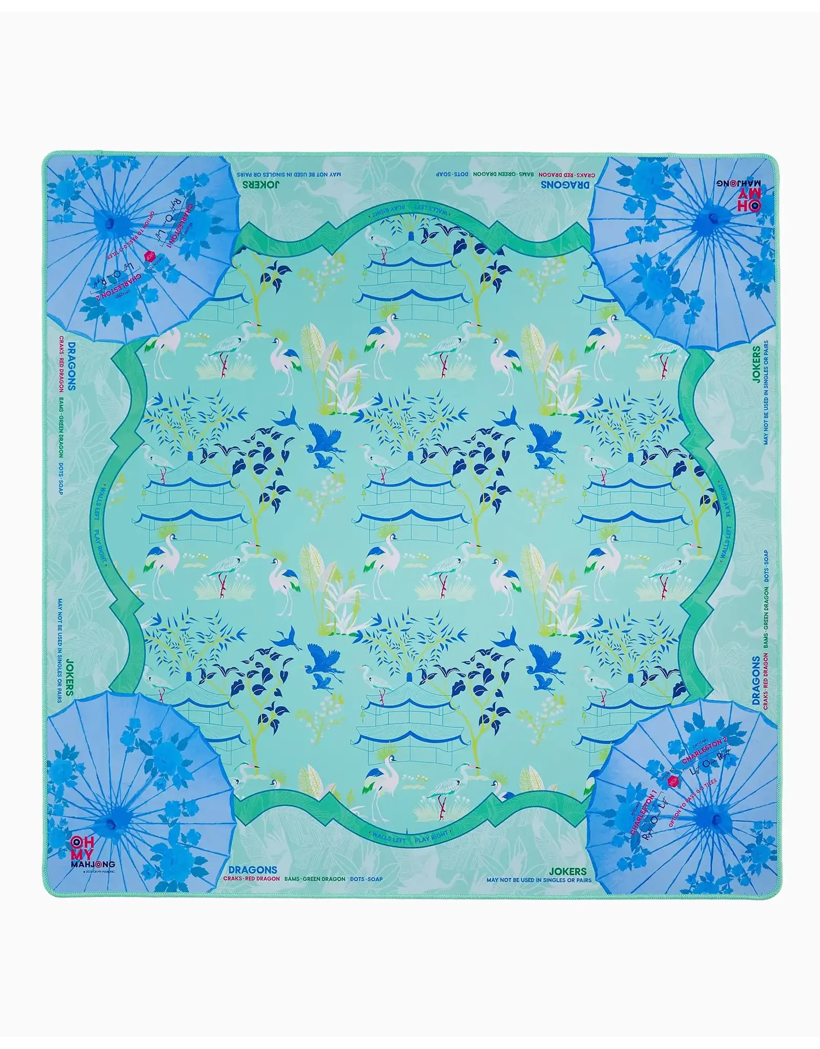 Oh My Mahjong Mahjong Mat with Tube in Veranda