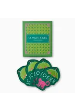 Oh My Mahjong Monkey Joker Cocktail Napkins - Set of 4