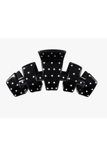 Teleties Black Polka Dot Medium Hair Clip by Teleties