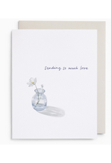 E. Frances Bud Vase Sending Love Card