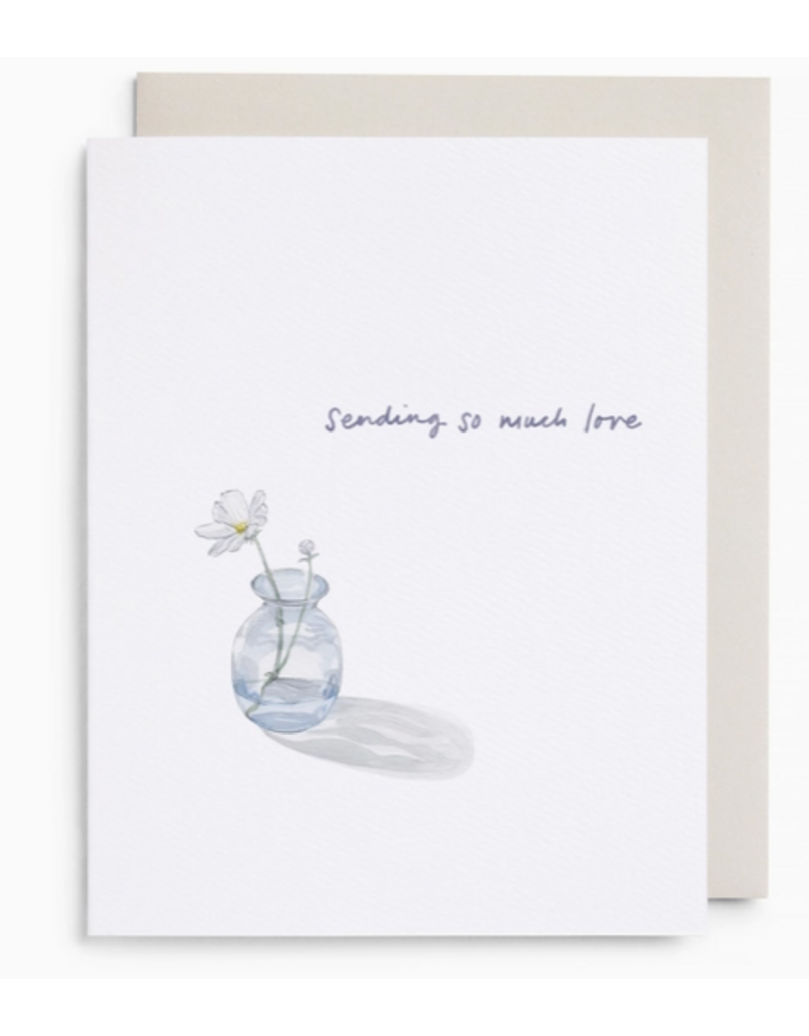 E. Frances Bud Vase Sending Love Card