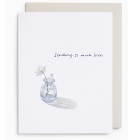 E. Frances Bud Vase Sending Love Card