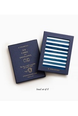 E. Frances Navy Stripes Thank You Boxed - Set of 6
