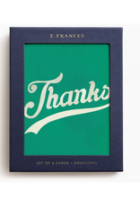 E. Frances Varsity Thank You Boxed - Set of 6