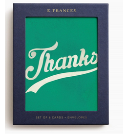 E. Frances Varsity Thank You Boxed - Set of 6