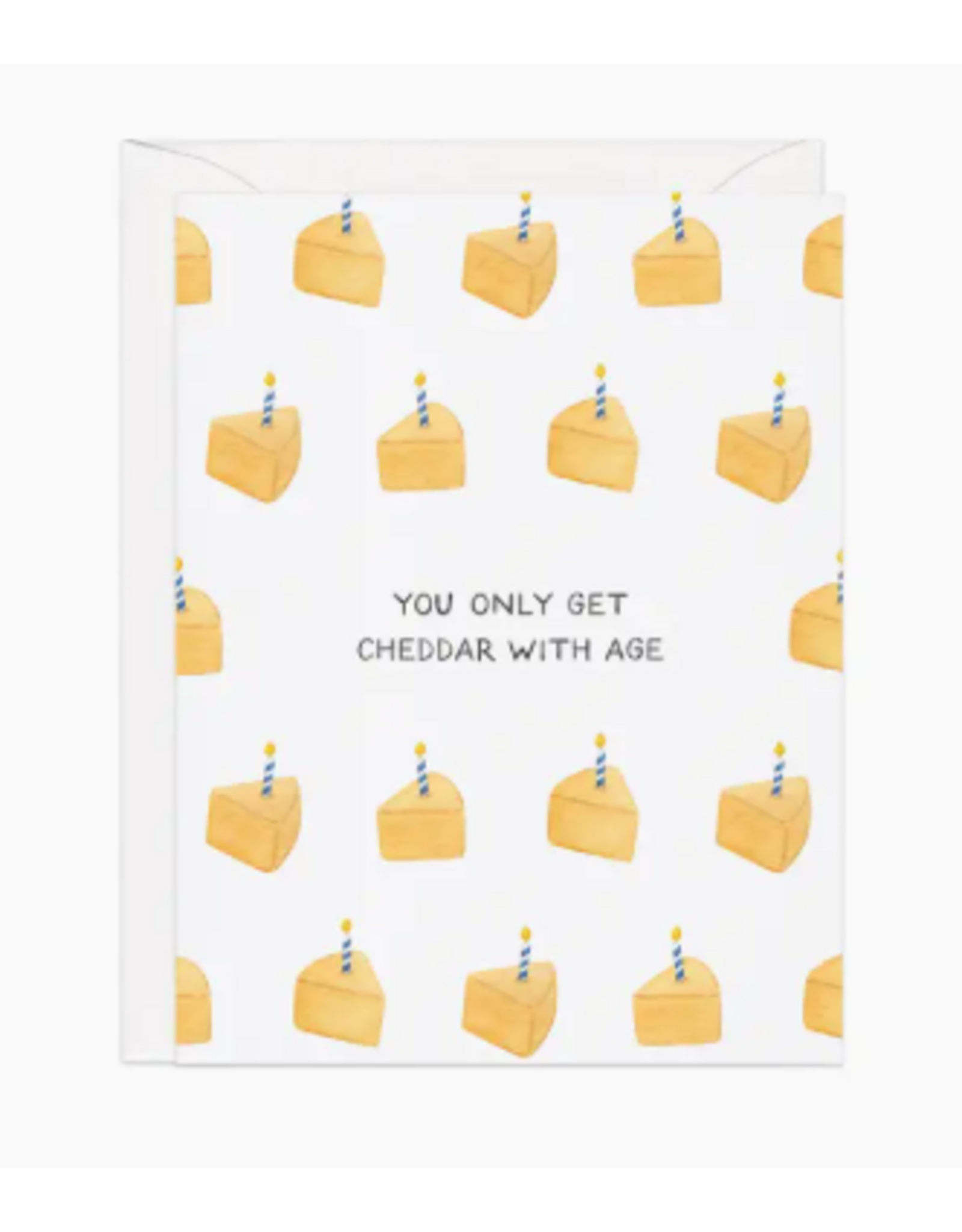 Amy Zhang Cheddar with Age Birthday Card