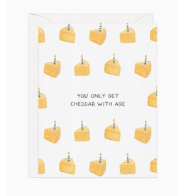Amy Zhang Cheddar with Age Birthday Card