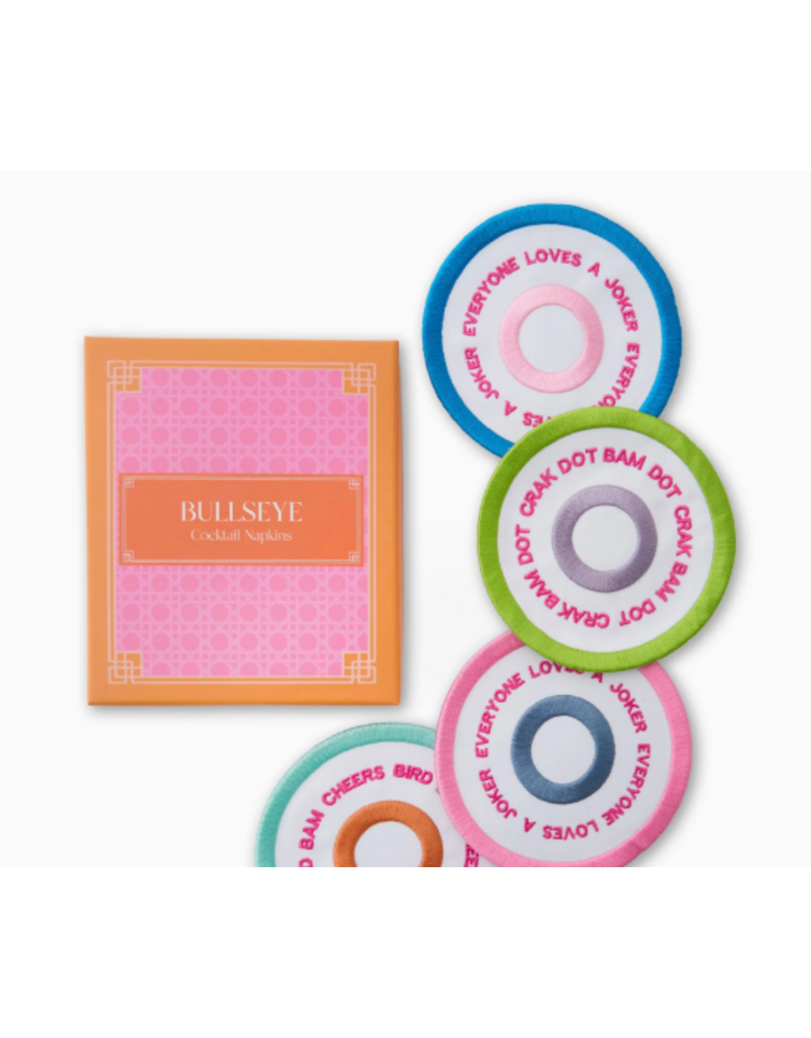 Oh My Mahjong Bullseye Cocktail Napkins - Set of 4
