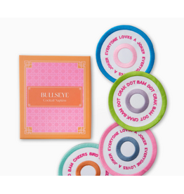 Oh My Mahjong Bullseye Cocktail Napkins - Set of 4