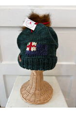 Sandy Knits Bunker Hill Flag Knitted Hat in Green