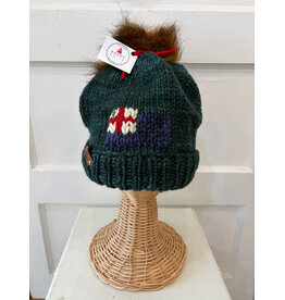 Sandy Knits Bunker Hill Flag Knitted Hat in Green