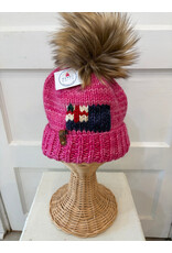 Sandy Knits Bunker Hill Flag Knitted Hat in Pink