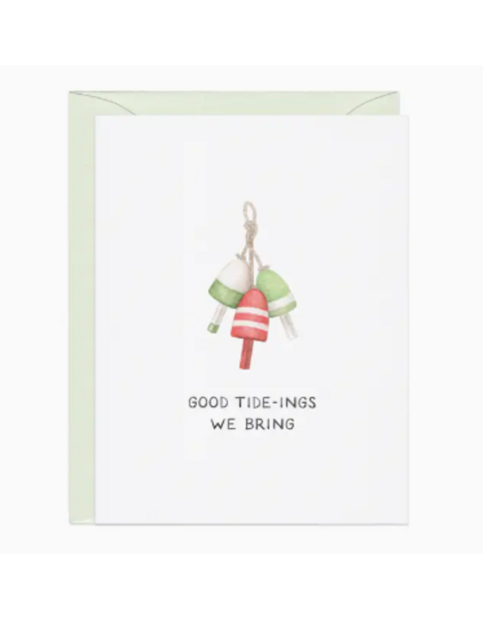Amy Zhang Good Tidings Holiday Buoy Card