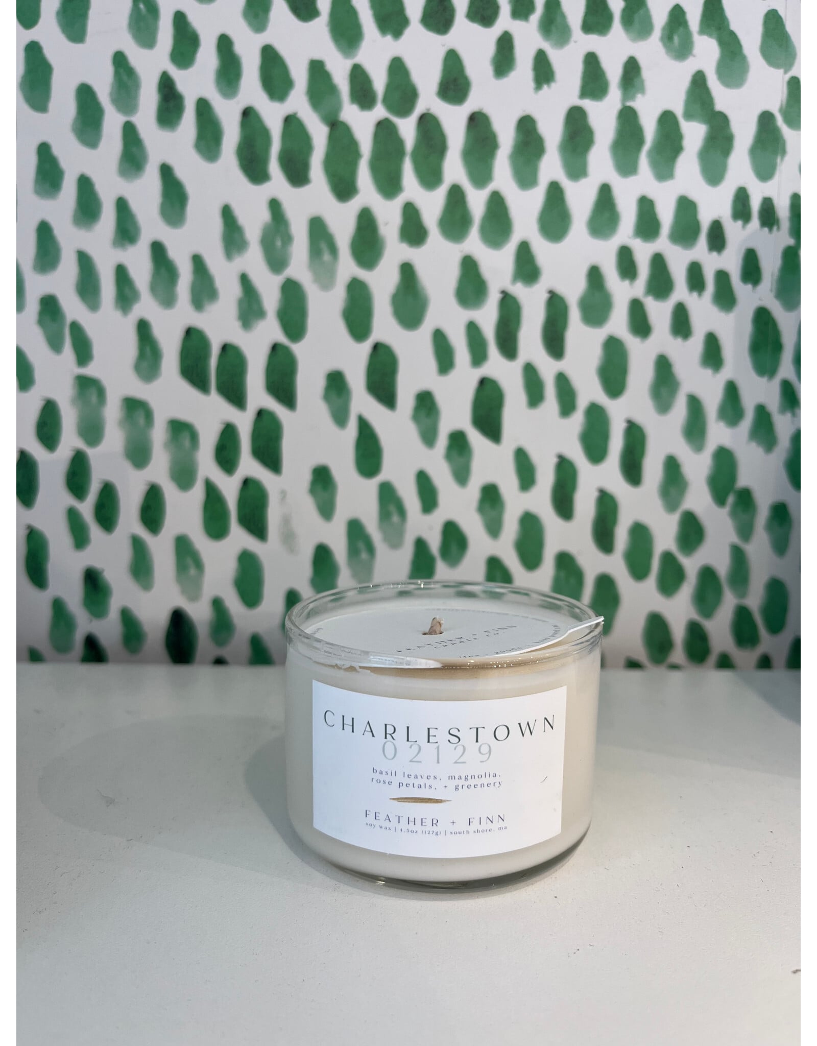 Feather + Finn Mini Charlestown 02129 Candle by Feather + Finn