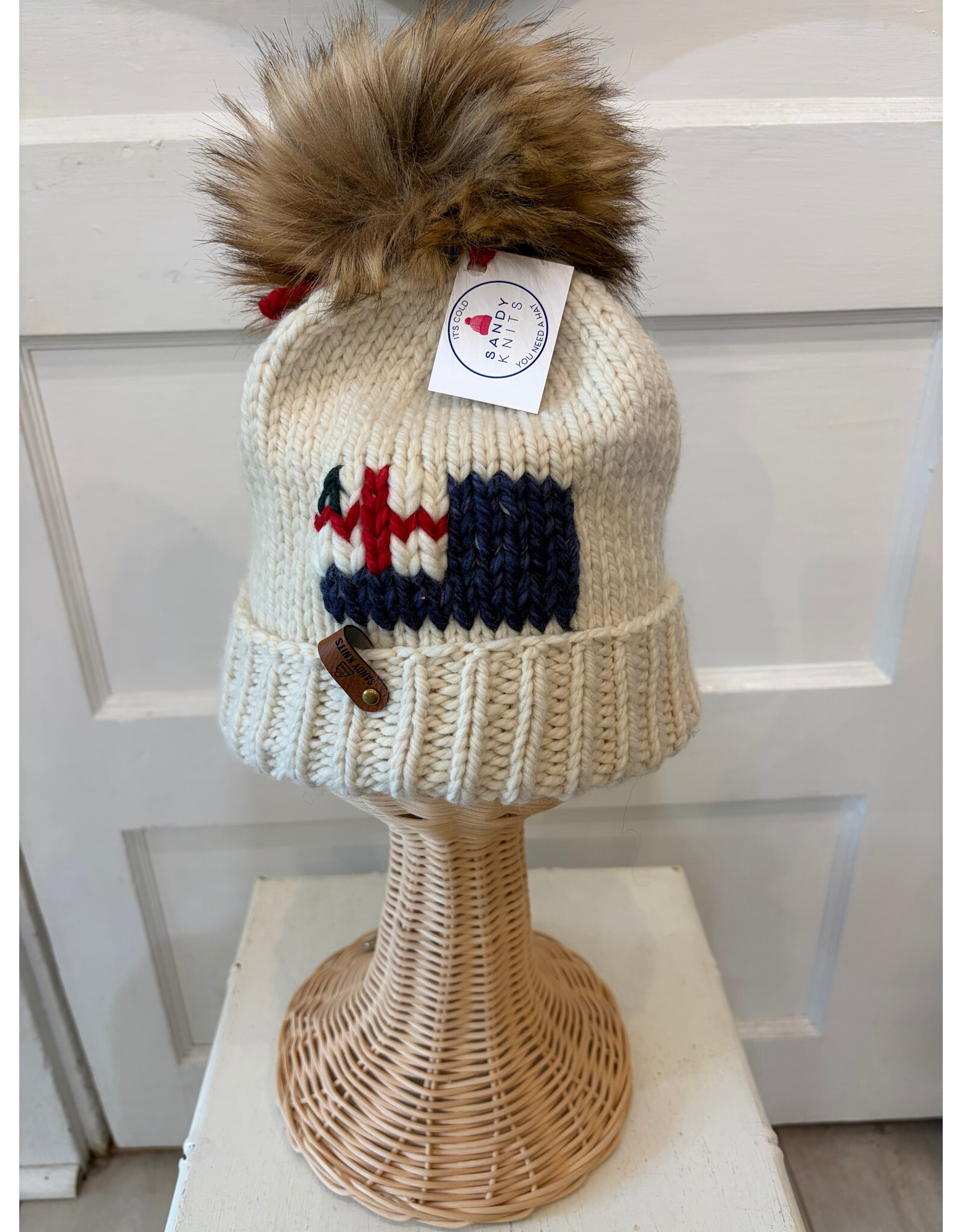 Sandy Knits Bunker Hill Flag Knitted Hat