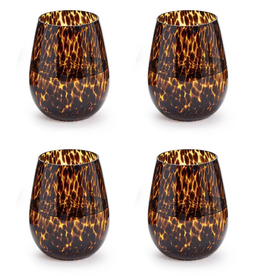 Tabletop Shop at Place & Gather Tortoise Stemless Wine Glass