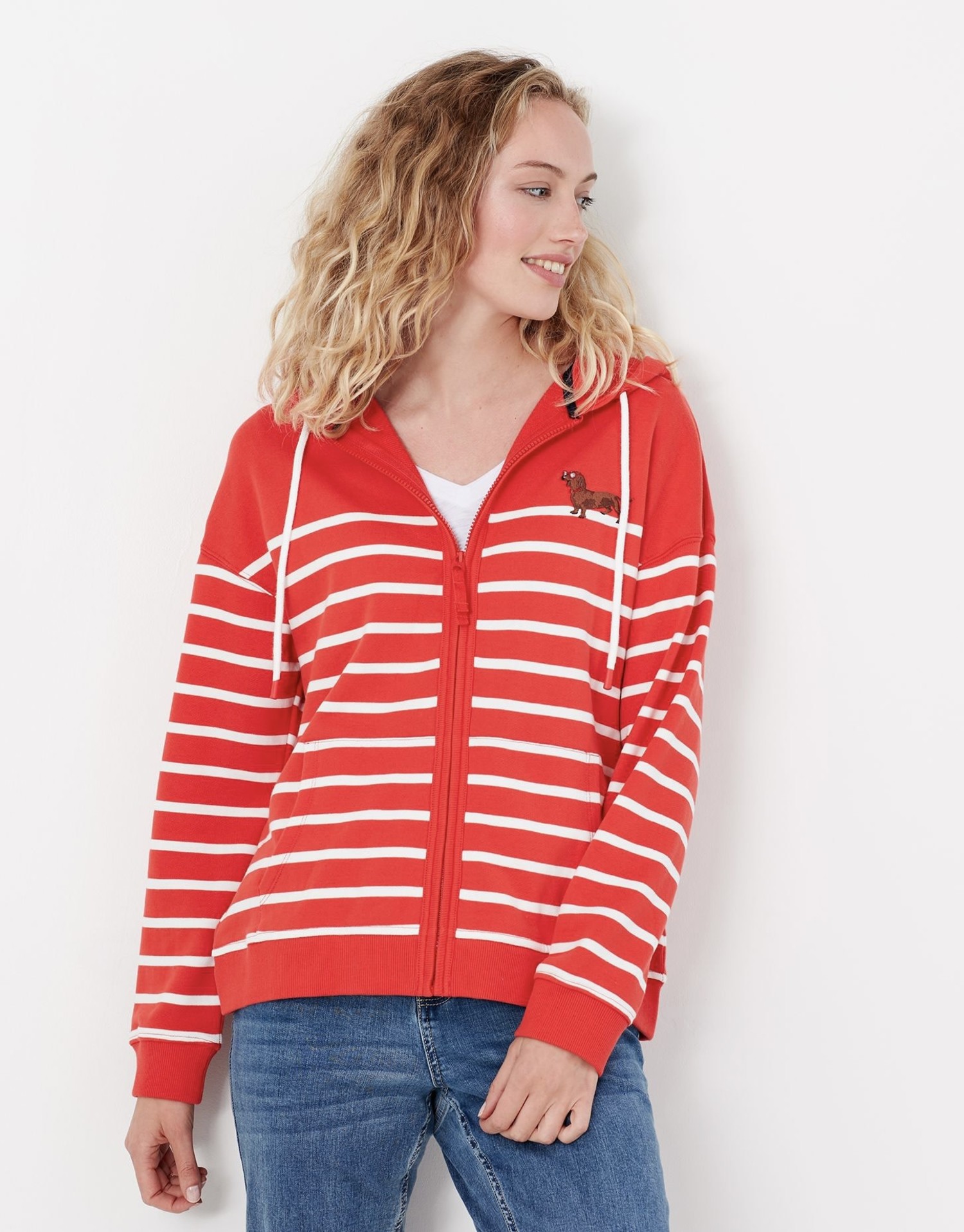 Joules zip hoodie best sale