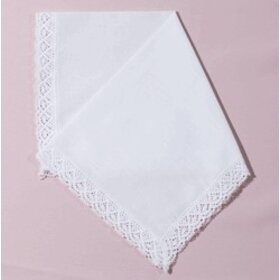 Personalized  Lace  Handkerchief