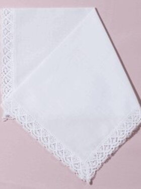Personalized  Lace  Handkerchief