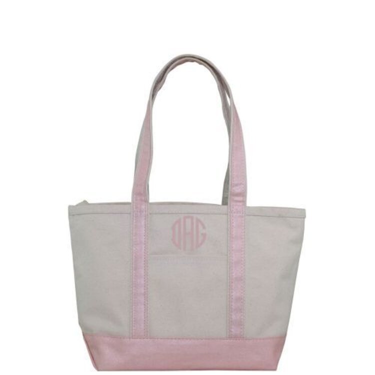 Metallic Medium Boat Tote