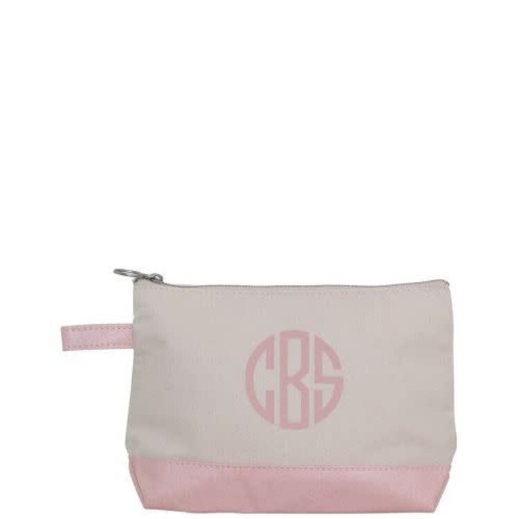 Metallic Trim Make Up Bag