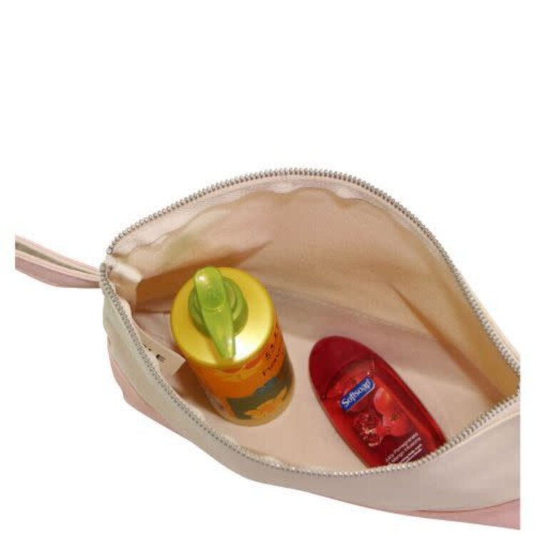 Metallic Trim Make Up Bag