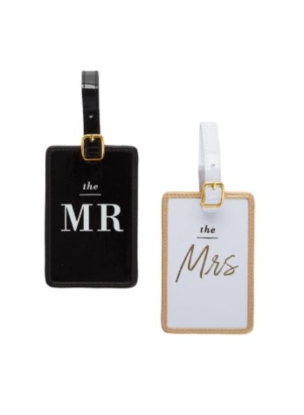 Two's Company Honeymoon Mr. & Mrs. Luggage Tag Set