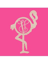 Wholesale Boutique Wood Flamingo Monogram