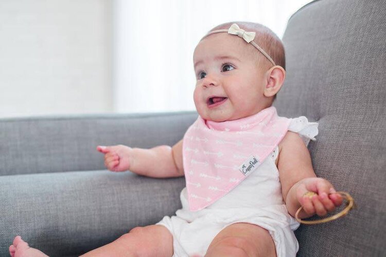 Copper Pearl Rosie Bandana Bibs Set
