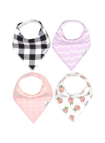 Copper Pearl Rosie Bandana Bibs Set