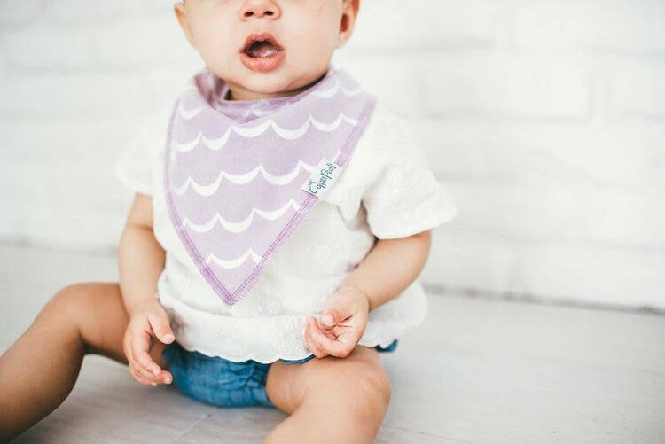 Copper Pearl Rosie Bandana Bibs Set